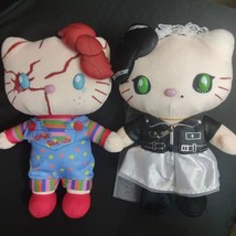 New Hello Kitty Chucky and Tiffany Child&#39;s Play 9&quot; Plush Doll Toy For Kids - $31.95+