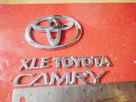 02-06 Toyota Camry XLE V6 Rear Chrome Emblem Badge Nameplate Logo 2002-2006 OEM - £12.73 GBP
