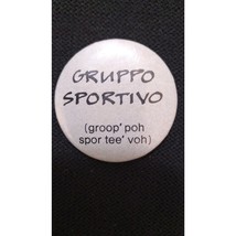 1977 1978 Vintage Gruppo Sportivo Punk New Wave Button Badge Pin - £7.70 GBP