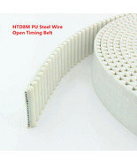 1M Length HTD8M PU Steel Wire Open Timing Belt 12mm to 100mm Width 8mm P... - $7.02+