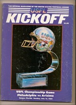 1984 USFL Championship Game Program Philadelphia Arizona - £58.00 GBP