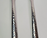 2 Tomodachi 18/10 Ella Hammered Stainless Steel Teaspoons 7&quot; - £7.76 GBP
