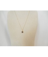 Victoria Townsend 18k Gold /SS Plate Genuine Sapphire Pendant Necklace C... - $1,827.79 MXN