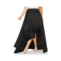 Adrianna Papell Womens Petite 2P Black High Low Skirt NWT B31 - $63.69