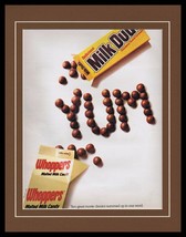 1989 Whoppers / Milk Duds Framed 11x14 ORIGINAL Vintage Advertisement - £27.23 GBP