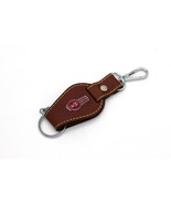 For Kenworth Leather Keychain Metal Chrome Key Ring Tag - $39.78 CAD