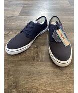 Toms Men Carlo Ortholite Deep Navy Nylon Woven Size 8 - $24.74