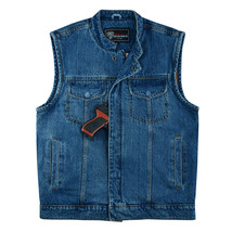 Denim Club Vest in Blue - $1,328.19 MXN+