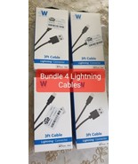 Just Wireless Bundle 4 Cables 3ft for Apple iPhone, iPad - Black /Total ... - $32.05 CAD