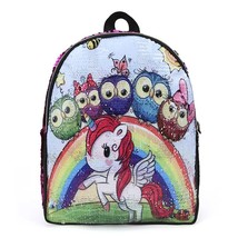   Children&#39;s Backpack Light Travel Bag Boys Girls College Students Sequin Backpa - £136.52 GBP