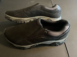 NEW - Merrell Men Moab Adventure Moc Casual Black Leather Size 12 - £55.56 GBP