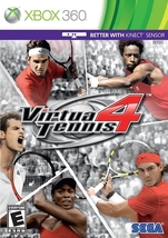 Virtua Tennis 4 DVD Game [XBox 360, Kinect Compatible, Video Game]; With Manual - £3.93 GBP