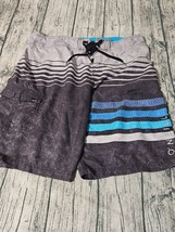 O&#39;Neill Board Shorts Swim Trunks Men&#39;s Blue Size 34 Beach Surfing 10&quot; In... - $18.99