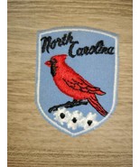 Vintage Embroidered Patch NORTH CAROLINA State Flower &amp; Bird Excellent C... - £5.45 GBP