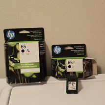 OEM HP 65 Black/Tri-color + 65XL Black (Opened) OEM Ink Cartridges Exp. ... - $46.59