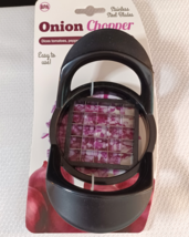 Onion Chopper Non-Slip &amp; Comfortable Grip Dicer BLACK Stainless Steel Bl... - $9.50 CAD