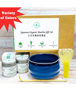 Japanese Organic Matcha Gift Set(Matcha Powder,Reusable Matcha Whisk,Scoop,Bowl) - £60.41 GBP