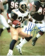 Marshall Faulk Signed Autographed Glossy 8x10 Photo - St. Louis Rams - £47.54 GBP