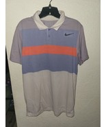 Nike  Polo Shirt Cotton/Polyester Soft Touch Dri Fit Mens Sz Large - £20.83 GBP