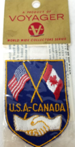 Peace Arch Border Crossing Patch Shield Embroidered Canada Voyager Vinta... - $15.15