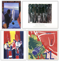 Bundle- 4 Assorted Various Artists Jazz theme Posters - £395.68 GBP