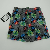 Hurley Little Boy&#39;s Print Shorts Grey Floral Size 3T - $21.78