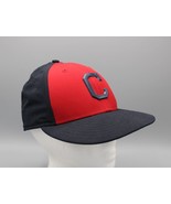 Cleveland Indians Block C Blue/Red 59Fifty Fitted 7 1/4 Hat New Era MLB ... - £12.45 GBP