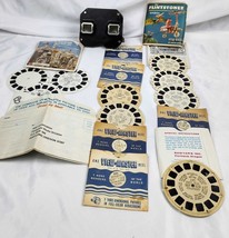 Vintage ViewMaster Sawyer&#39;s Stereo Focus Viewer 14 Reels Flintstones Colorado - £75.13 GBP