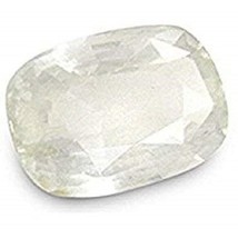 4.00 Carat Certified Unheated Untreatet Natural White Sapphire Stone Safed Pukhr - £62.24 GBP