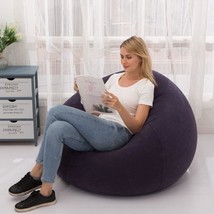 Inflatable Deck Chair With Air Pump, Lounger Sofa For Indoor Living Room... - $41.96