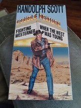 Rare Randolph Scott Vhs Film Double Feature When The West Was Young Western - £5.75 GBP