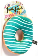 1 Count Bow Wow Pet Junk Food Donut Squeak And Crinkle Me Dog Toy - £12.78 GBP