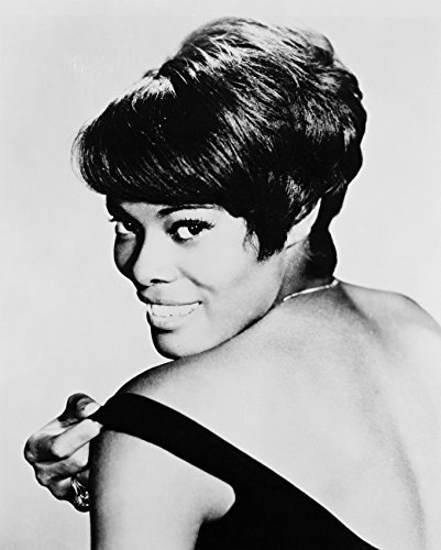 Dionne Warwick Smiling Over Shoulder B&W 16X20 Canvas Giclee - $69.99