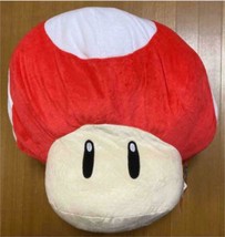 Taito Super Mario Big Plush Toy Doll Super Mushroom 1UP red Prize 42cm - $104.61