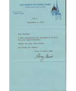 Coach Gerry Faust Signed 1983 Typed Letter Notre Dame - £46.70 GBP