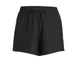 Women&#39;s Black Gym Shorts Athletic Works Soft Pockets Size 3XL 22 NEW - $6.87