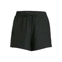 Women&#39;s Black Gym Shorts Athletic Works Soft Pockets Size 3XL 22 NEW - £5.40 GBP