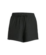 Women&#39;s Black Gym Shorts Athletic Works Soft Pockets Size 3XL 22 NEW - £5.42 GBP