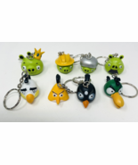 Lot of 8 Angry Birds Keychains Backpack Zipper Pull Pigs - €13,68 EUR