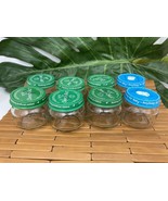 8 mini glass baby food jars empty - $11.87