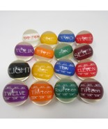 Optex Hobbit Style Clear Lucite Pool Balls Complete Set Op-tex Op Tex - $88.99