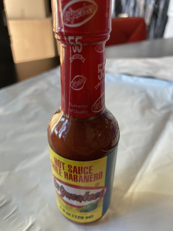 El Yucateco Salsa Picante De Chile Habanero Red Hot Sauce, 4  fl oz 120 ml - $3.48