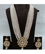 VeroniQ Trends-Indian Kundan/Polki Raani Haar Necklace,Multilayer Beads,... - $75.00