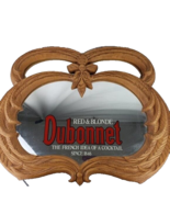 Dubonnet Red &amp; Blonde Bar Framed Mirror Barware - £28.12 GBP