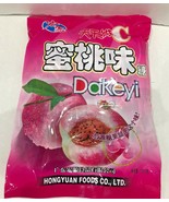 1/ 2/ 4/10/12/24 Bags PEACH Hard Candy by Hong Yuan 12.35 oz Fast Shipping - £8.40 GBP+