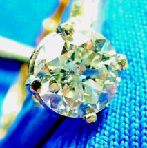 Earth mined Diamond Deco Engagement Ring Vintage Estate Solitaire Solid 14k Gold - $6,455.25