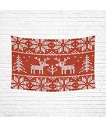 Christmas Deer Love Wall Tapestry  - $50.25 CAD