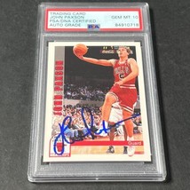 1992-93 NBA Hoops #32 John Paxson Signed Card AUTO Grade 10 PSA Slabbed Bulls - £79.08 GBP