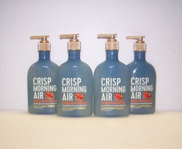 Bath &amp; Body Works Crisp Morning Air Nourishing Hand Soap Juniper Pear Pi... - £25.97 GBP