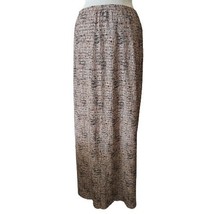 Brown Abstract Maxi Skirt Size Small - £19.38 GBP